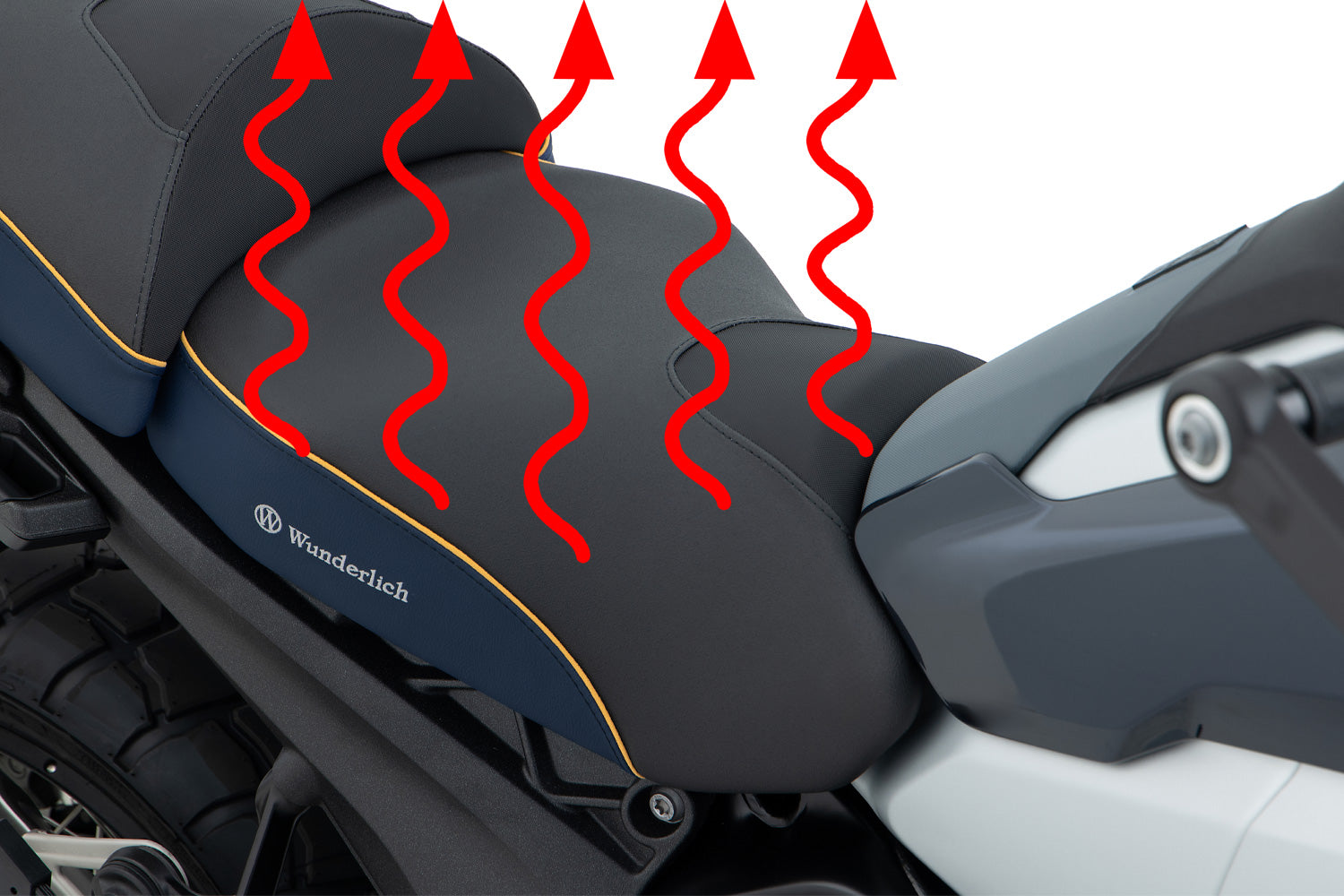 Wunderlich AKTIVKOMFORT Rider Seat with Smart Plug & Play Seat Heating R 1300 GS