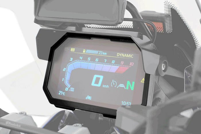Wunderlich TFT Display Anti-Theft Protection with Sun Visor Preparation R 1300 GS + Adventure