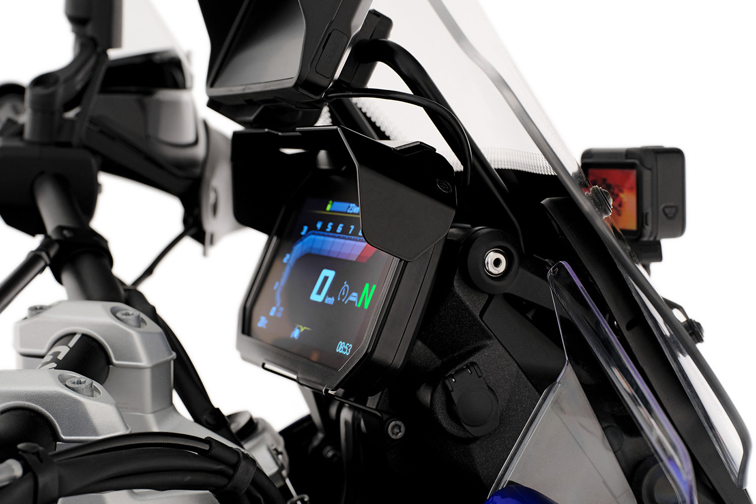Wunderlich TFT Display Anti-Theft Protection with Sun Visor Preparation R 1300 GS + Adventure