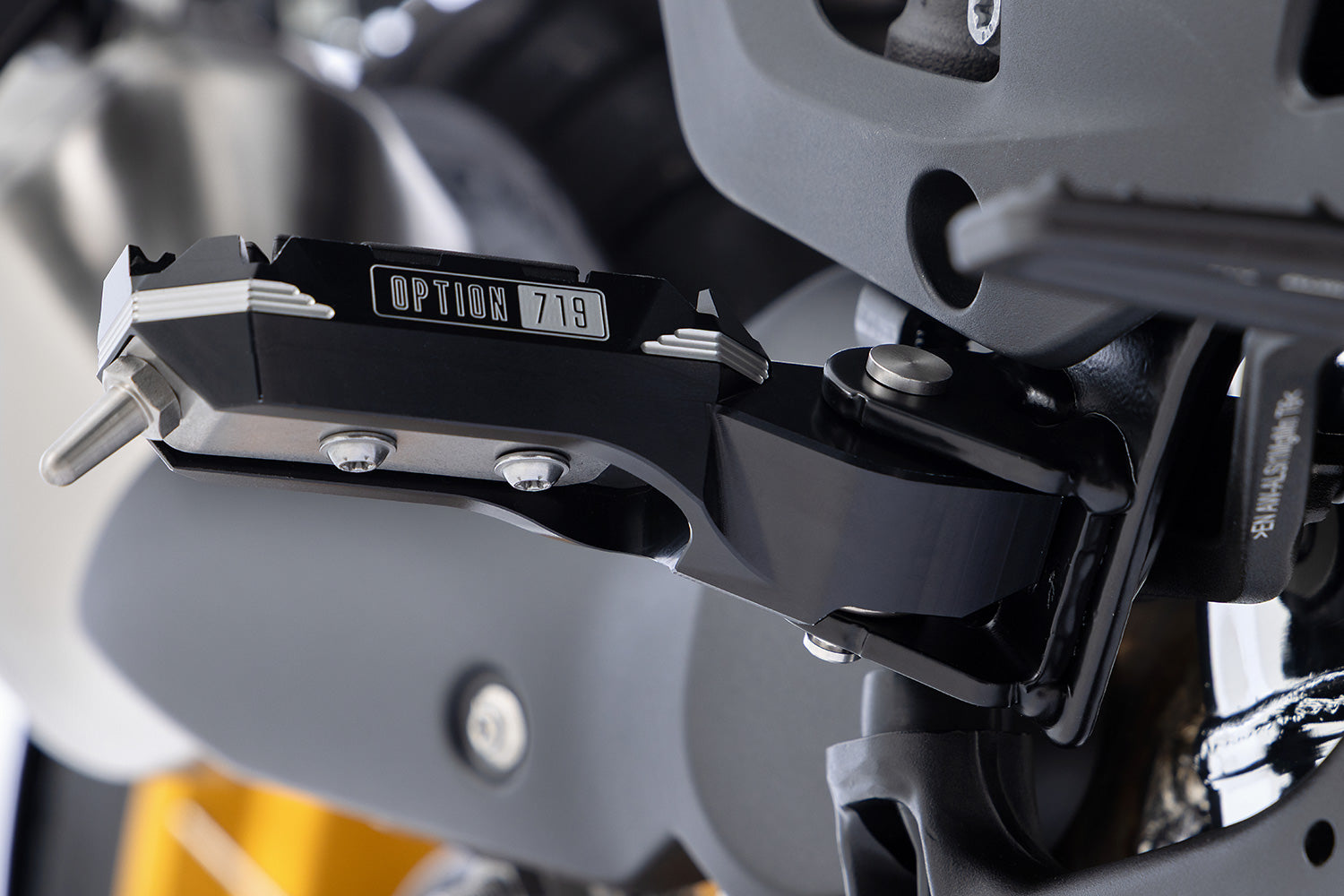 Wunderlich lean angle indicators for the original Option 719  footrests R 1300 GS