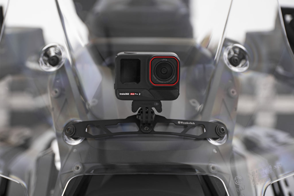 Wunderlich Action Cam Mount R 1300 GS and GS Adventure for BMW Tall Windscreen