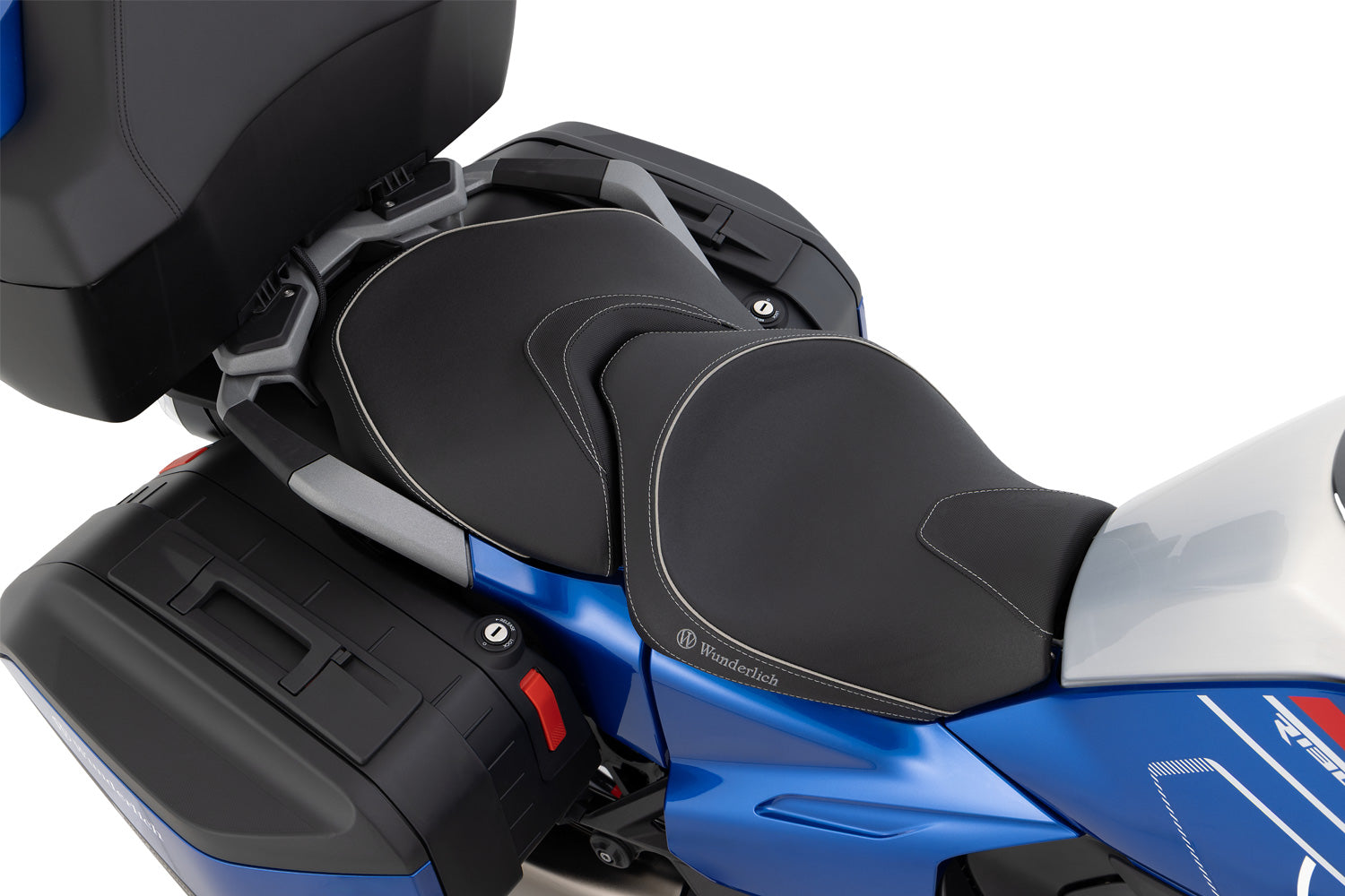 Wunderlich AKTIVKOMFORT passenger seat with seat heating Smart Plug & Play for the R 1300 RT