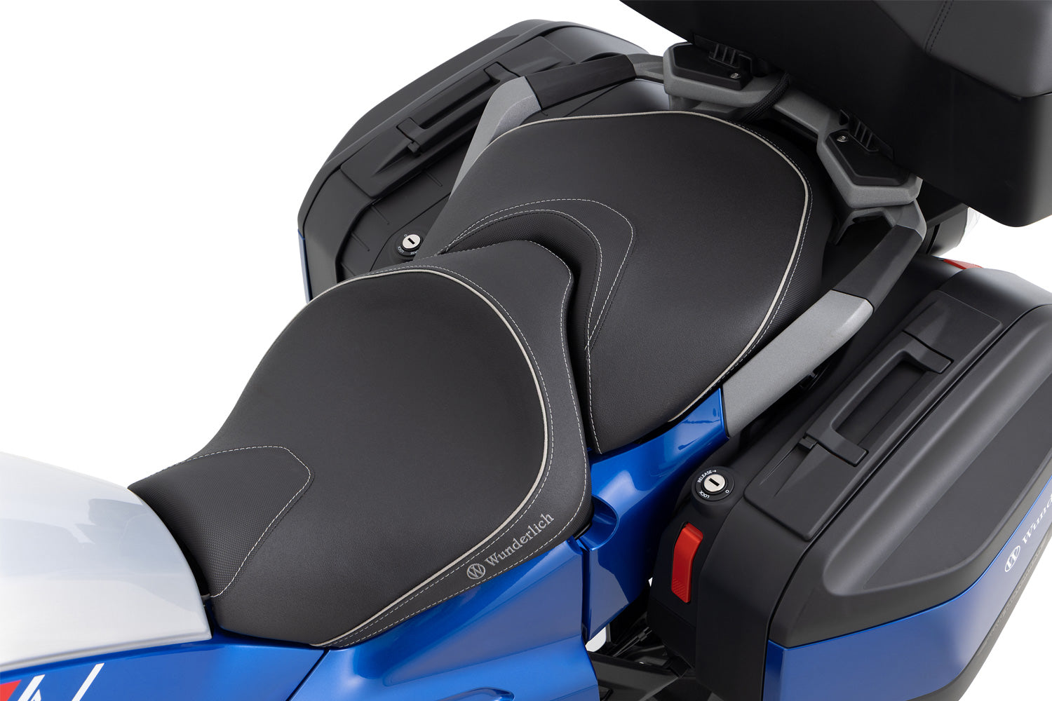 Wunderlich AKTIVKOMFORT passenger seat with seat heating Smart Plug & Play for the R 1300 RT