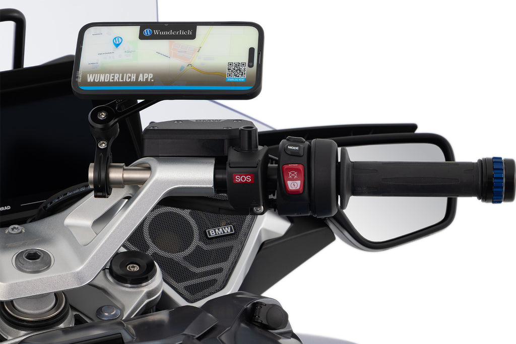Wunderlich Clip-On Handlebar Adapter for 22 mm Smartphone Mount