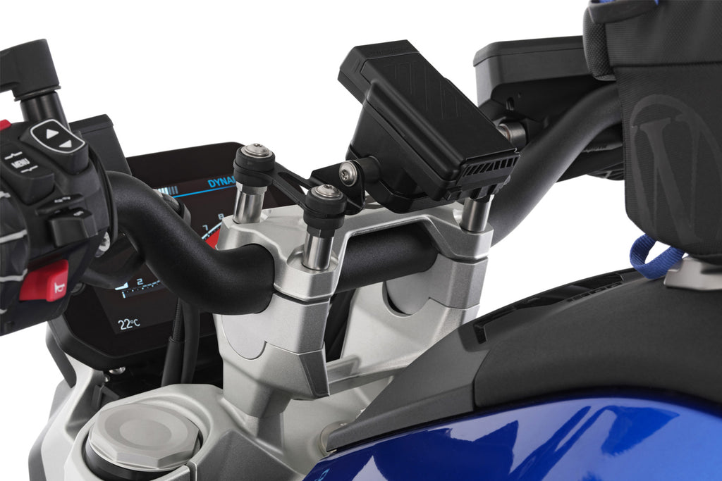 Wunderlich ERGO Handlebar Riser R 1300 R for models with BMW sat nav