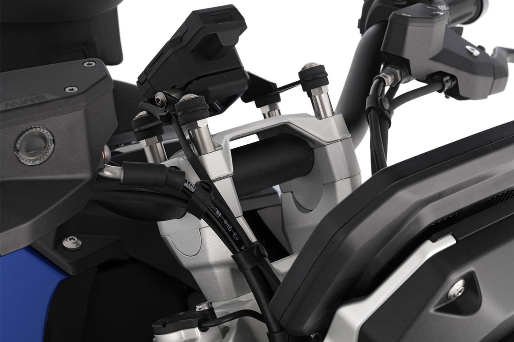 Wunderlich ERGO Handlebar Riser R 1300 R for models with BMW sat nav