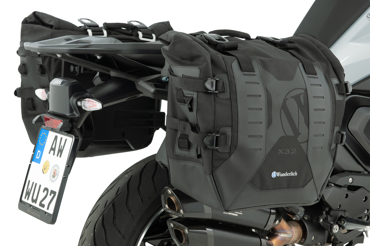 Wunderlich X luggage system side bag with carrier R 1300 R/RS