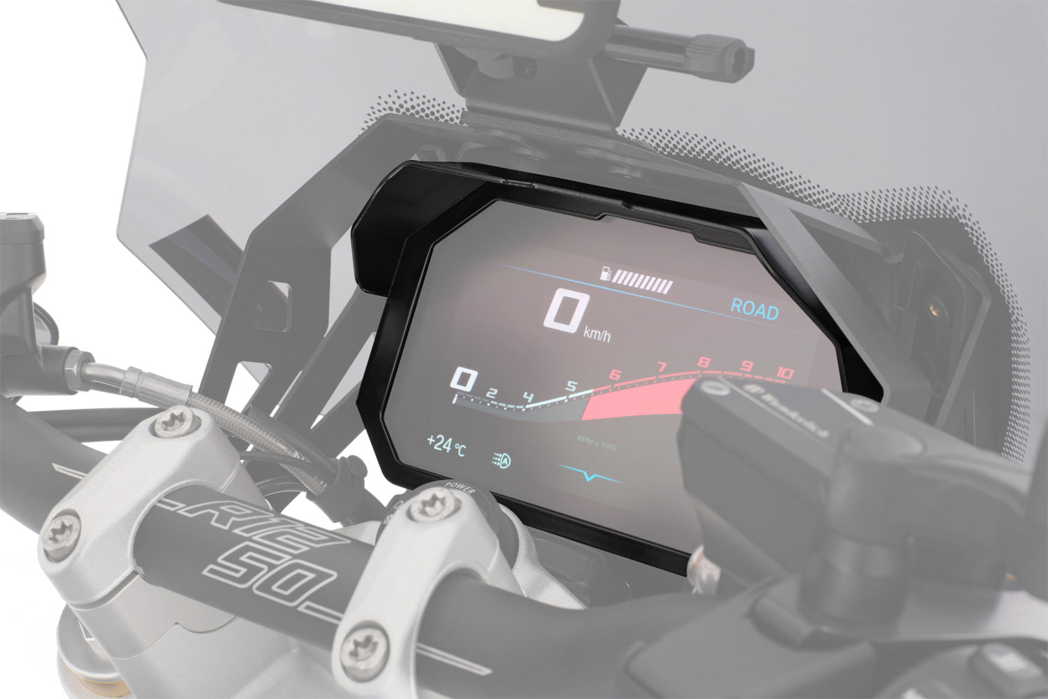 Wunderlich TFT Display Theft Protection with Integrated Anti-Glare Shield