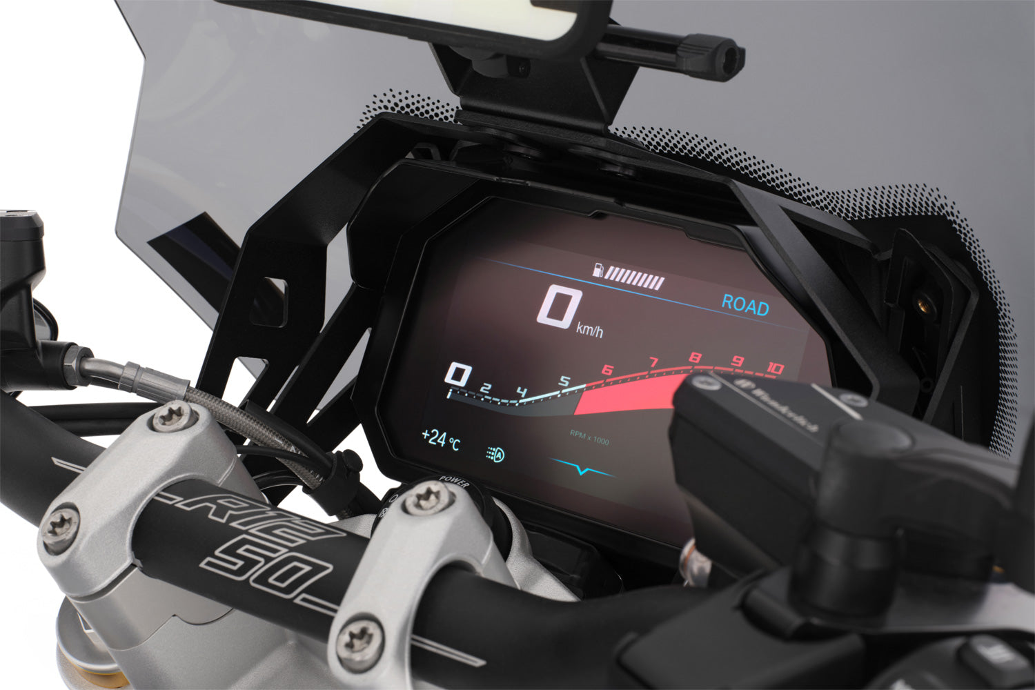 Wunderlich TFT Display Theft Protection with Integrated Anti-Glare Shield