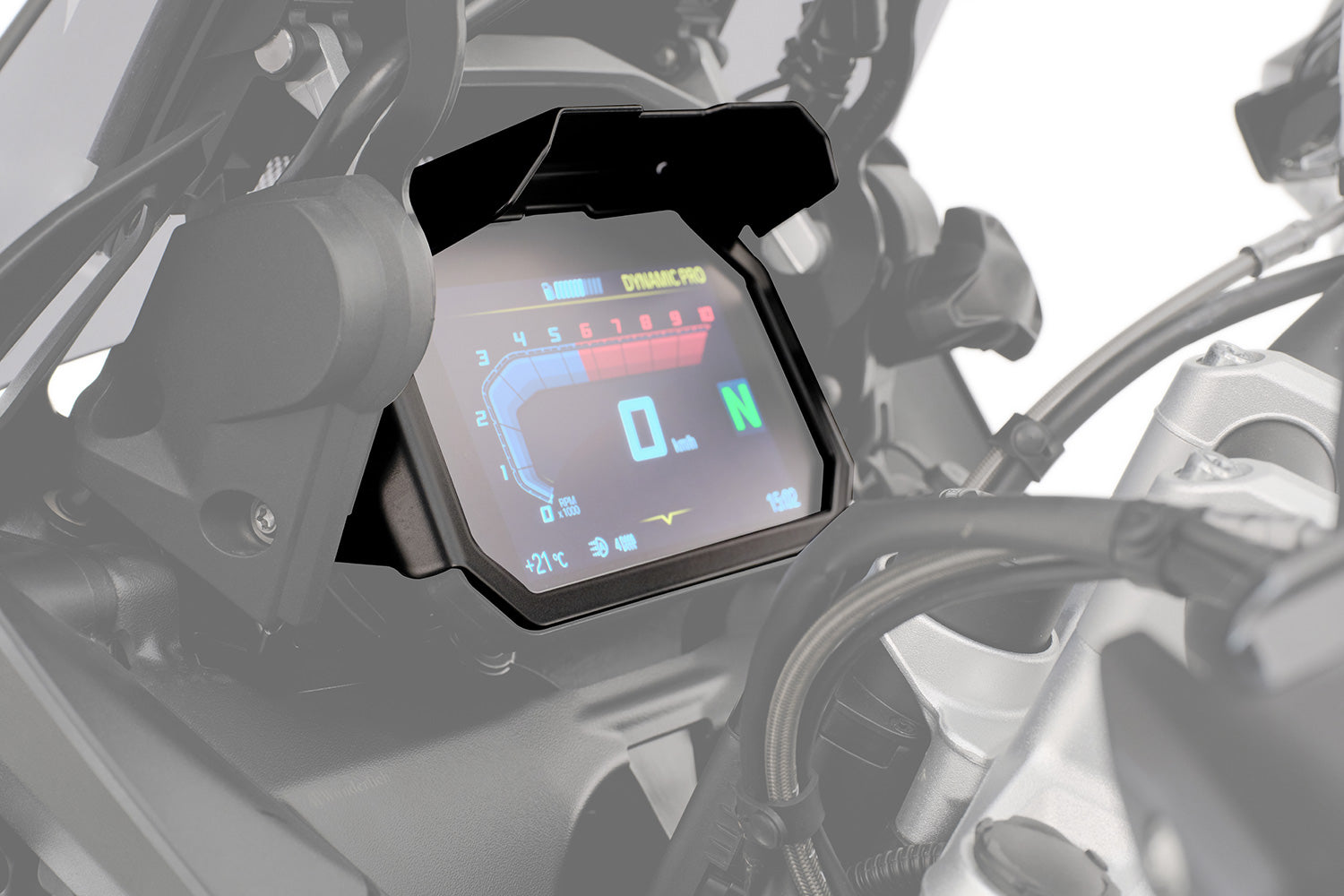 Wunderlich TFT Display Anti-Theft Protection with Integrated Sun Visor