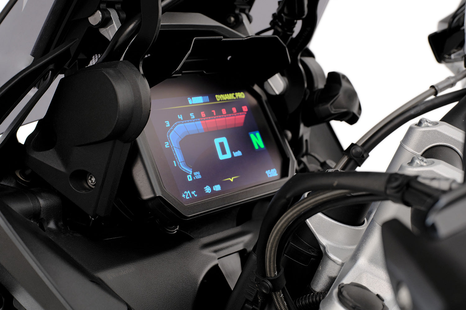 Wunderlich TFT Display Anti-Theft Protection with Integrated Sun Visor