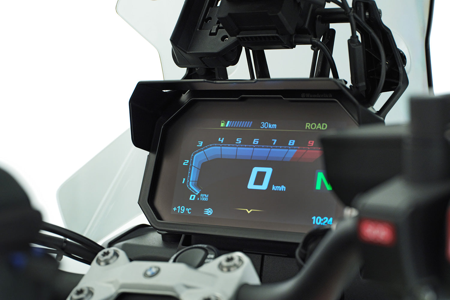 Wunderlich TFT Display Anti-Theft Guard with Glare Shield Mounting Option F 900 GS (2023-)