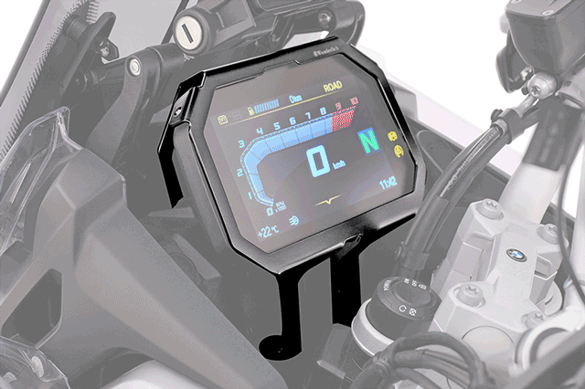 Wunderlich TFT Display Anti-Theft Protection with Sun Visor Preparation