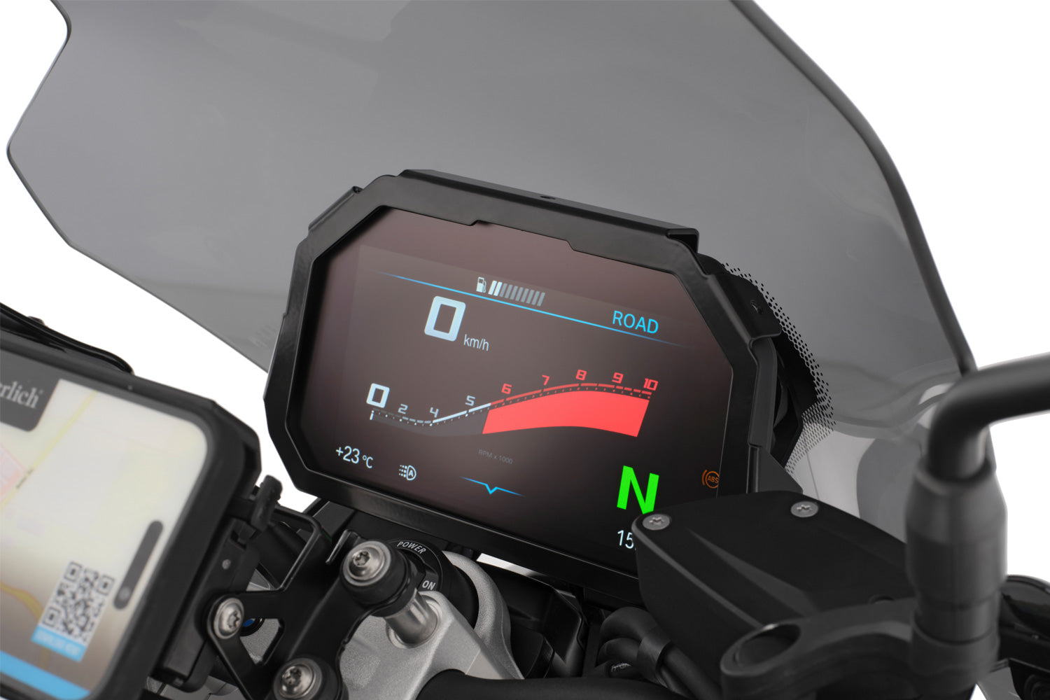 Wunderlich TFT Display Anti-Theft Protection with Sun Visor Preparation F 900 R