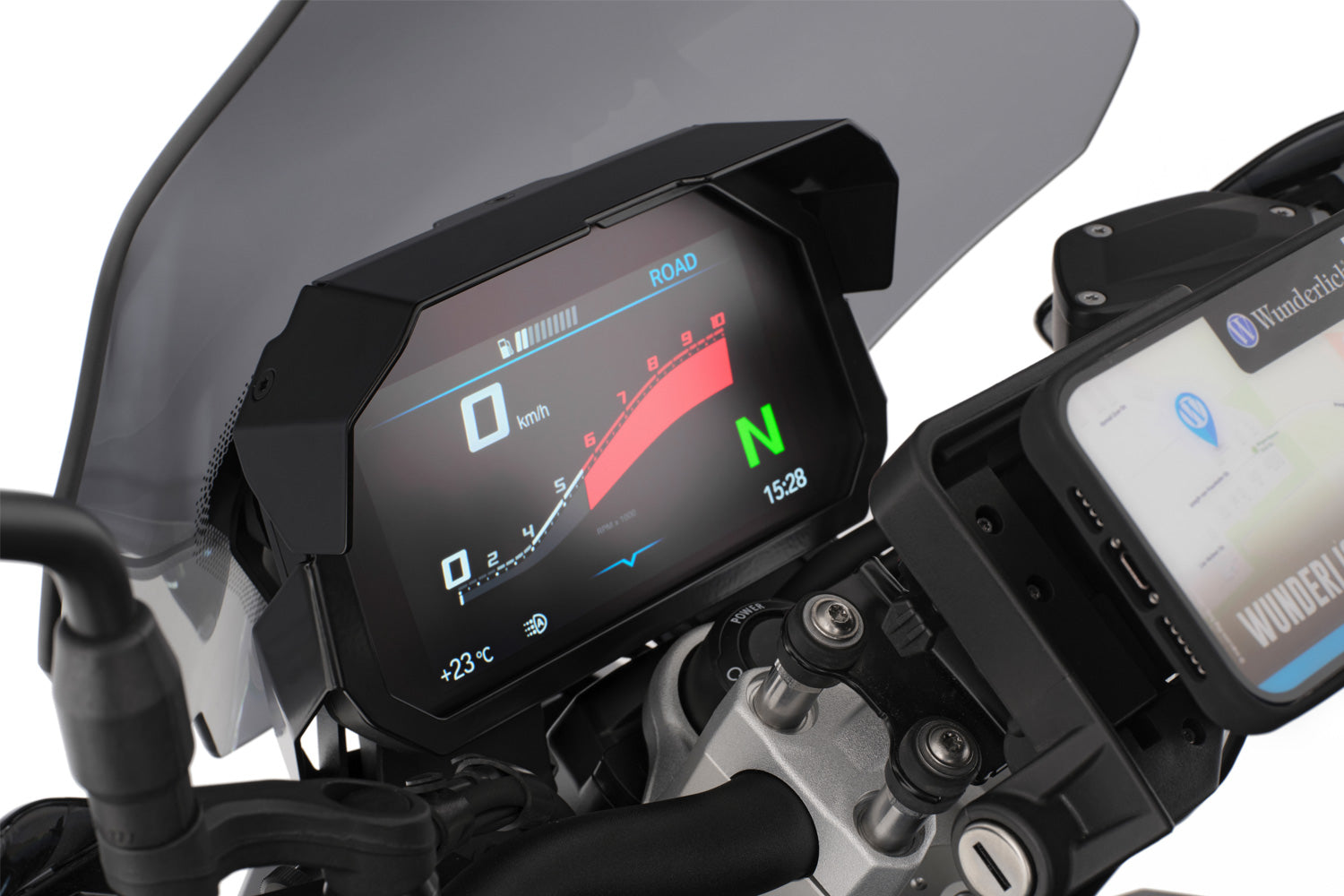 Wunderlich TFT Display Anti-Theft Protection with Sun Visor Preparation F 900 R