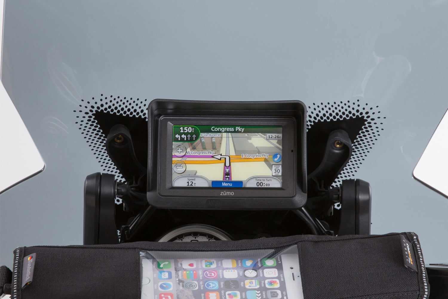Sun Shade BMW Navigator IV + Garmin Zumo 660