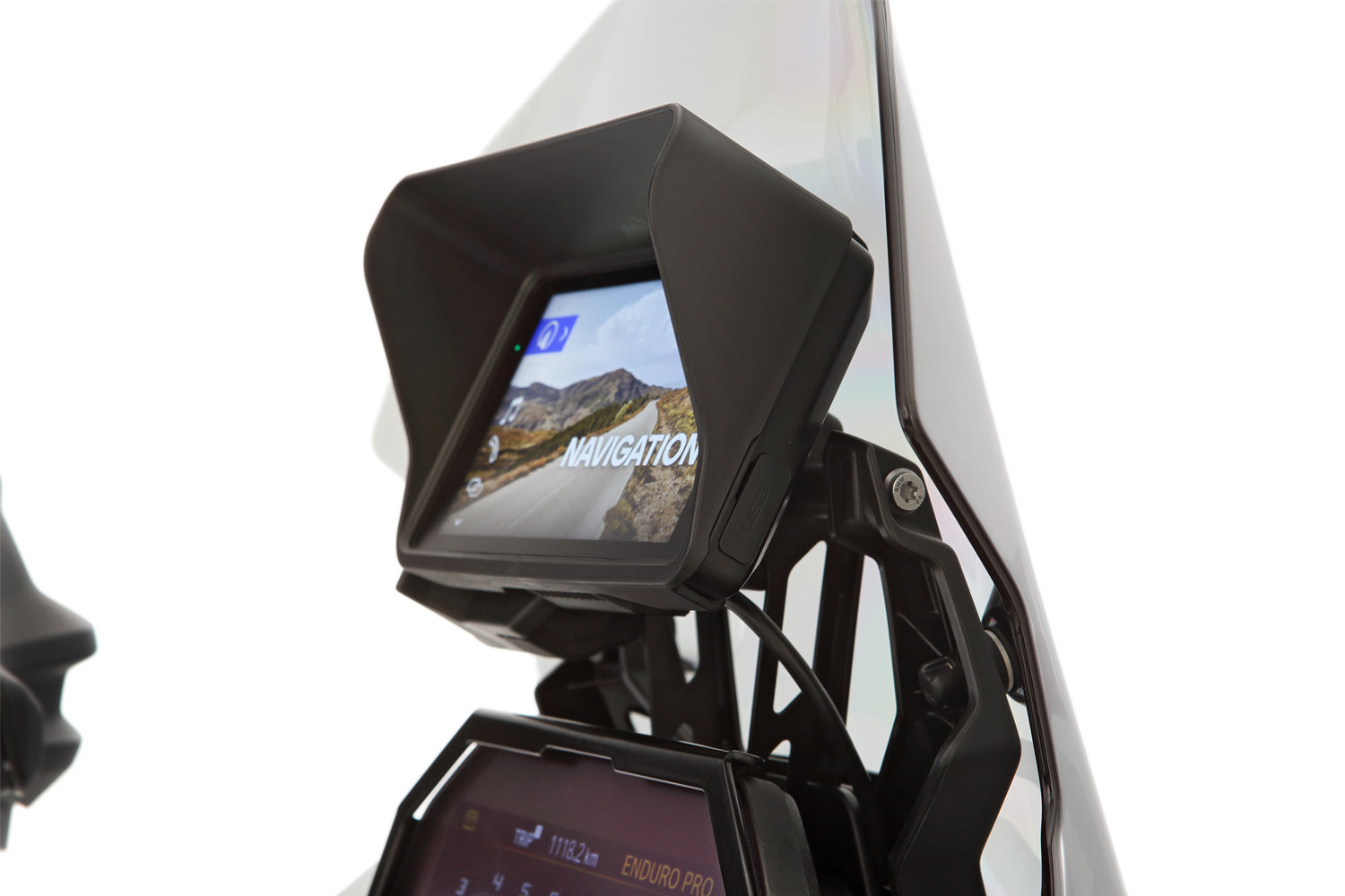 Wunderlich Glare Shield for BMW Navigator ConnectedRide