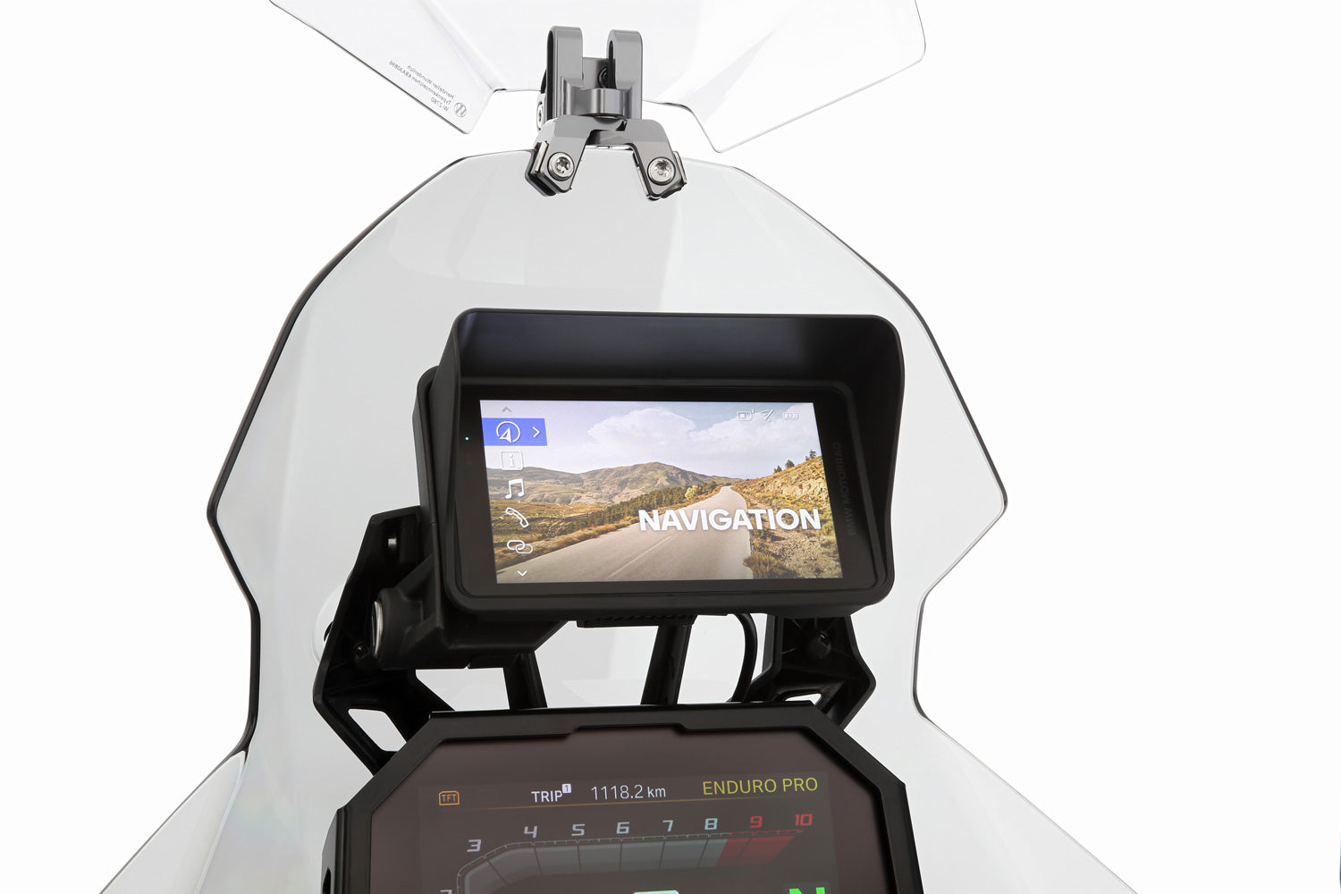 Wunderlich Glare Shield for BMW Navigator ConnectedRide