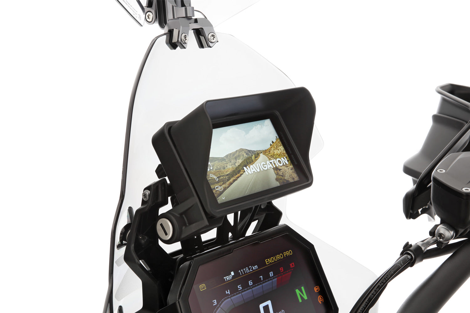 Wunderlich Glare Shield for BMW Navigator ConnectedRide