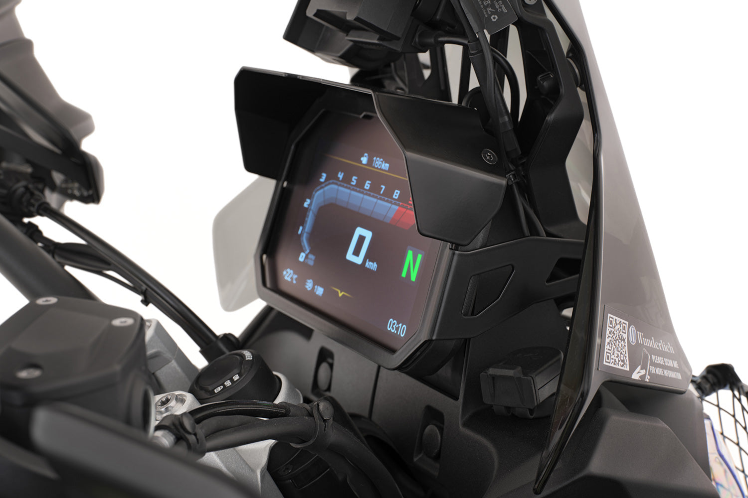 Wunderlich Sun Visor for TFT Anti-Theft Protection