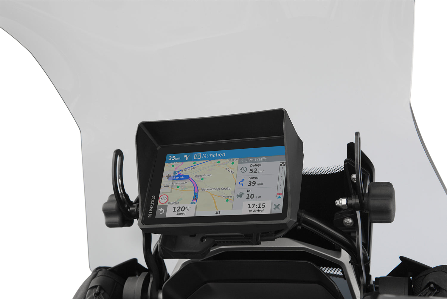Wunderlich Sun Visor for the Garmin Zumo XT