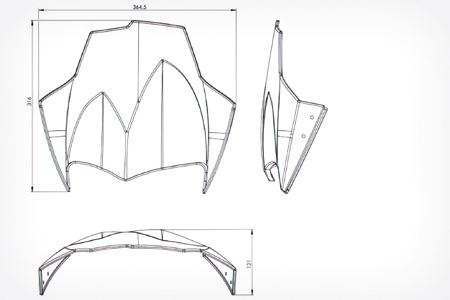 Wunderlich Windshield FLOWJET R 1200 GS + Adv.