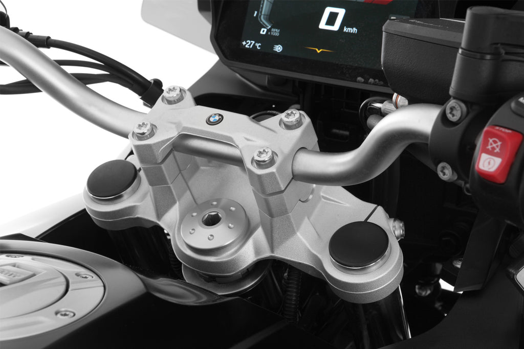 Wunderlich “ERGO” handlebar riser for models without a BMW sat nav F 750 GS / F 800 GS