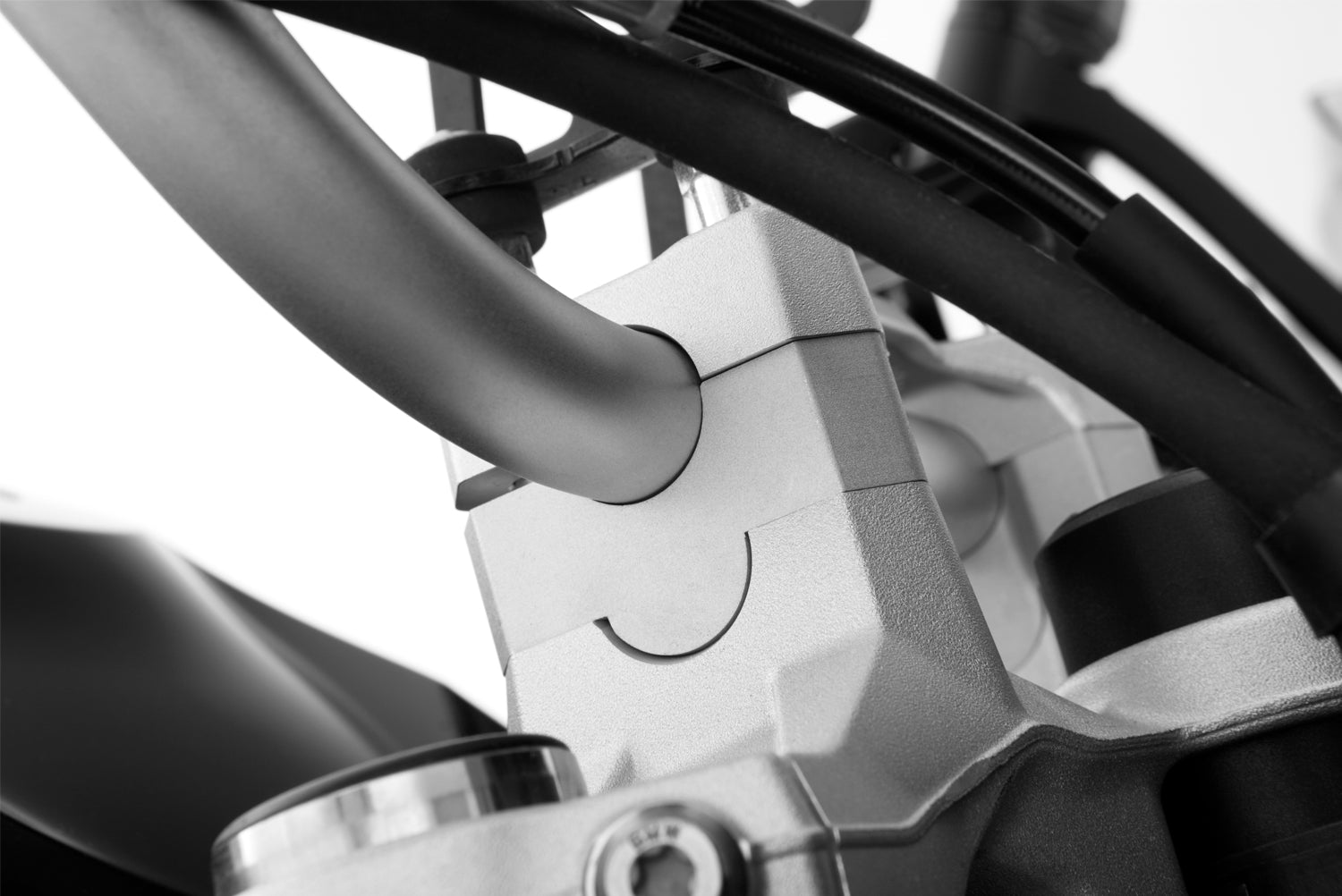Wunderlich ERGO handlebar riser for models with BMW sat nav F 750 GS / F 800 GS