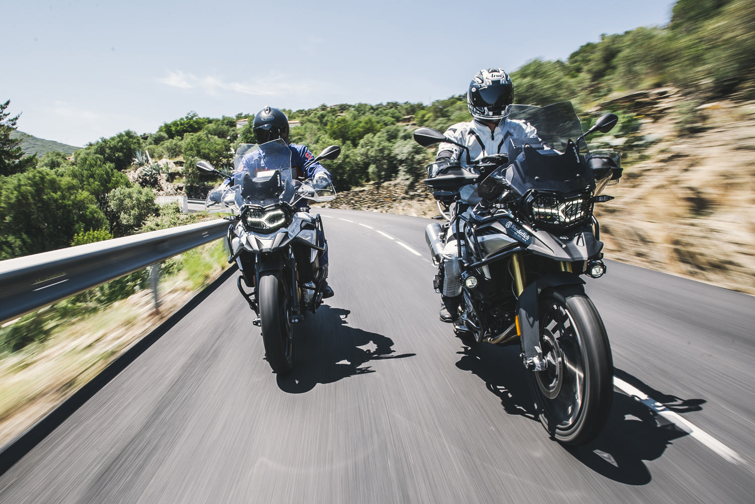 Wunderlich ERGO handlebar riser for models with BMW sat nav F 750 GS / F 800 GS