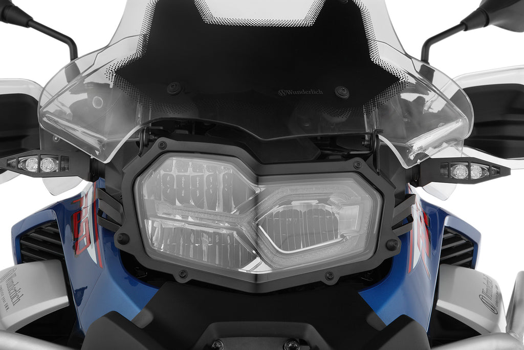Wunderlich headlight protection foldable, CLEAR for F 850 / 900 GS Adv