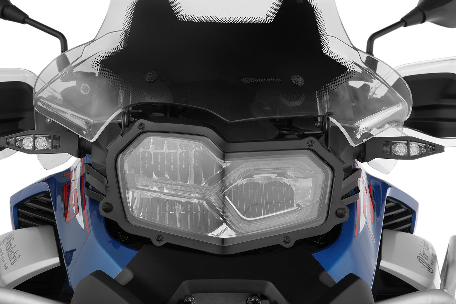 Wunderlich headlight protection foldable, CLEAR for F 850 / 900 GS Adv
