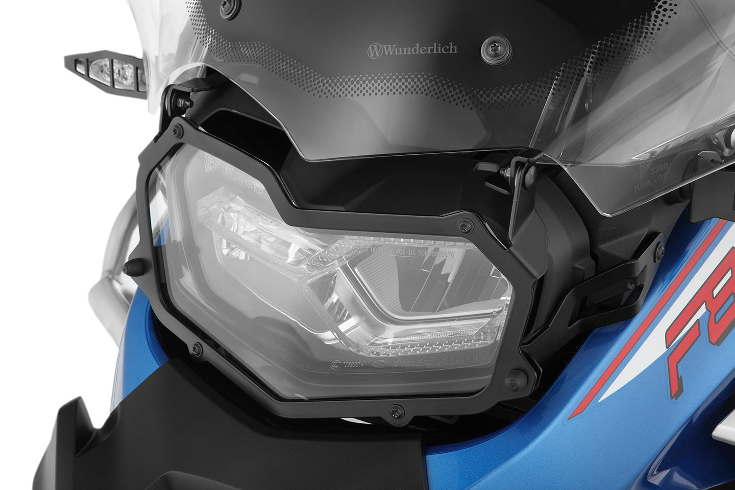 Wunderlich headlight protection foldable, CLEAR for F 850 / 900 GS Adv