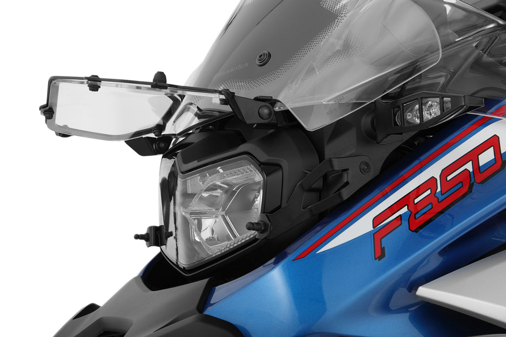 Wunderlich headlight protection foldable, CLEAR for F 850 / 900 GS Adv