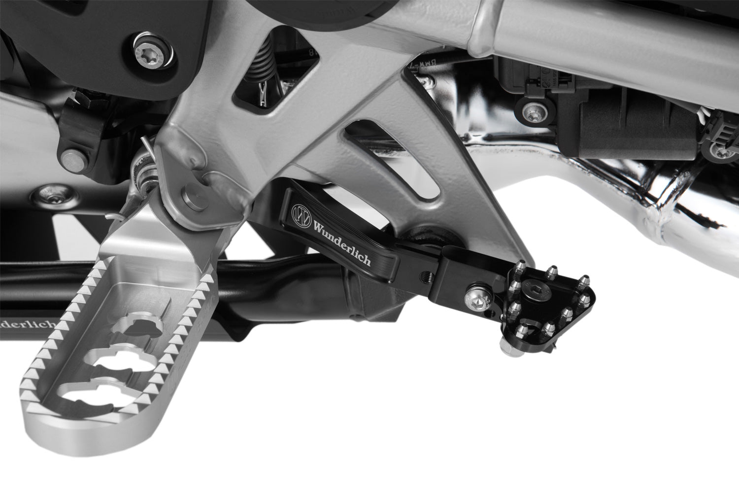 Adjustable foot brake lever