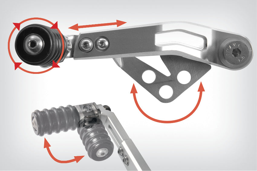 Wunderlich Adjustable gear shift lever CLEVER LEVER
