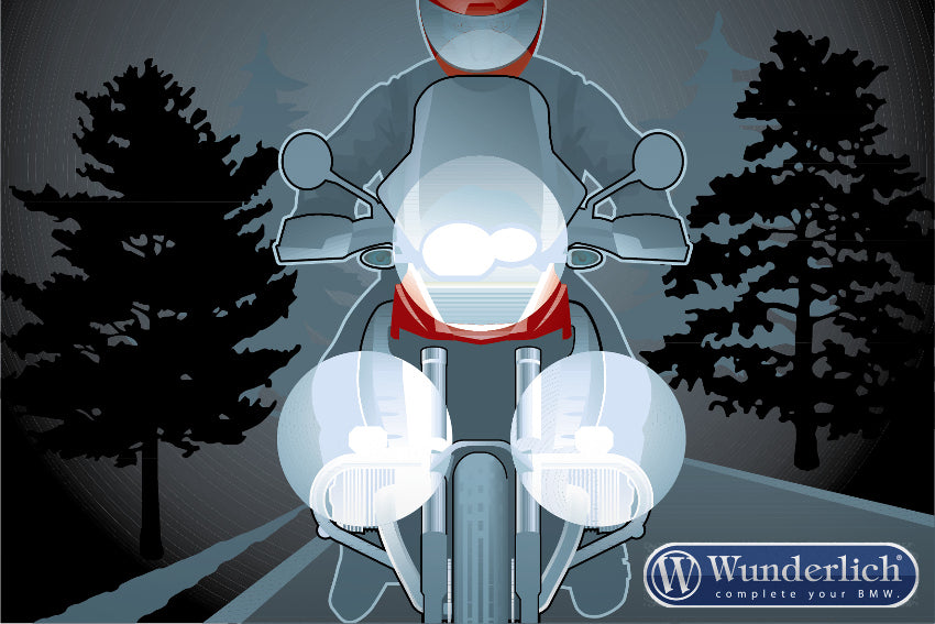 Wunderlich LED Additional head light MICROFLOOTER silver