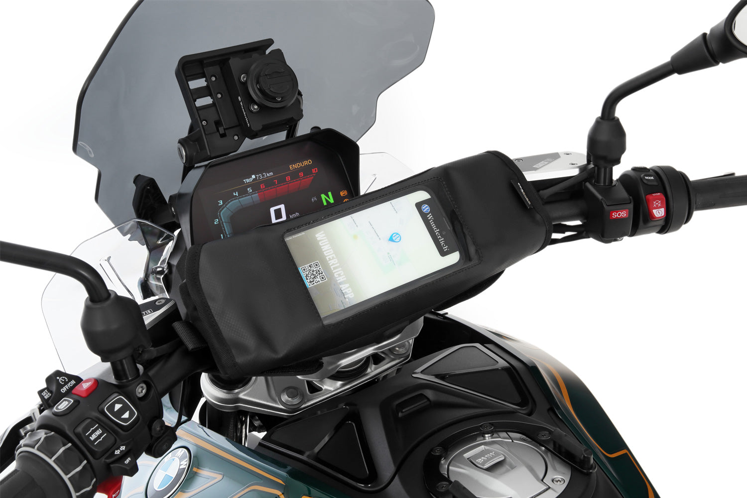 Wunderlich Handlebar bag BARBAG MEDIA waterproof