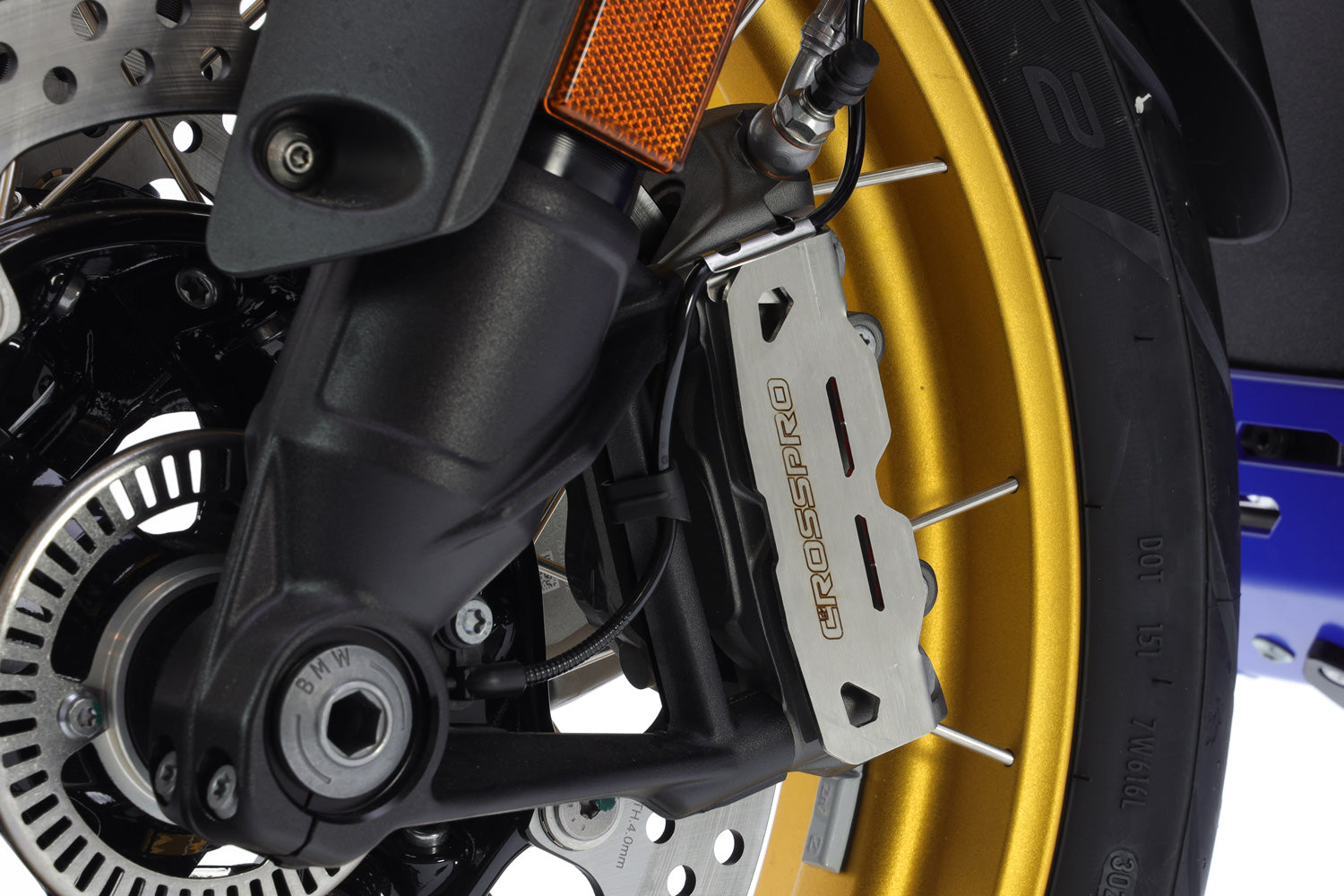 Crosspro Stainless Steel Brake Caliper Guards (R1300GS/GSA, Husqvarna, KTM)