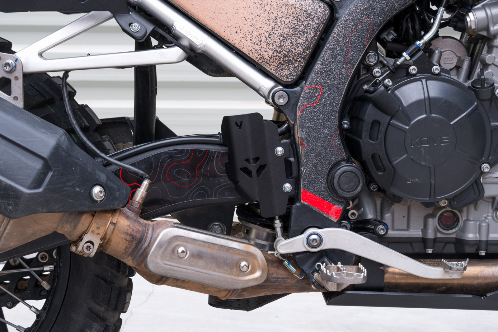 Yakk EXP Rear Brake Master Cylinder Guard  Black