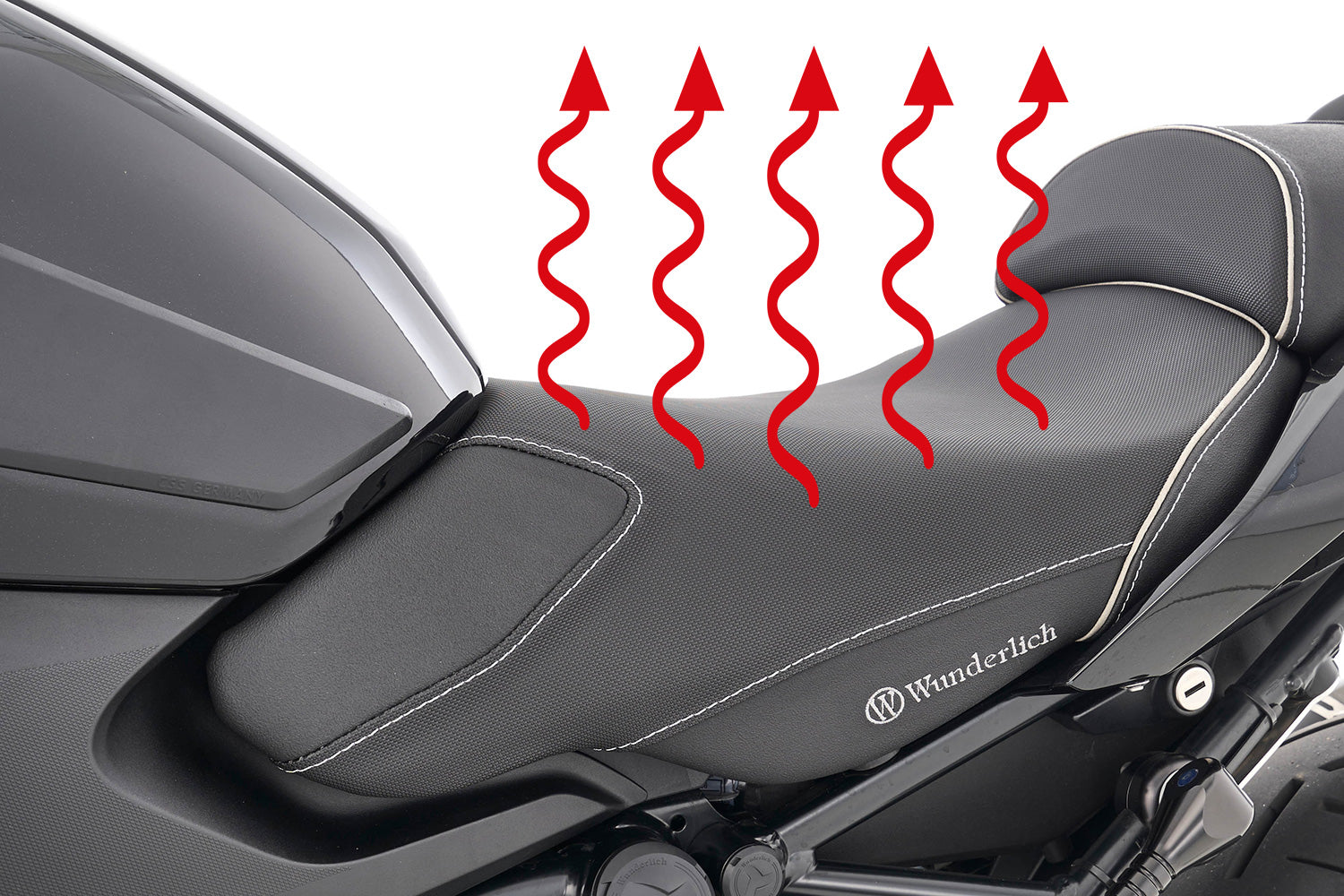 Wunderlich AKTIVKOMFORT rider seat - with seat heating Smart Plug & Play