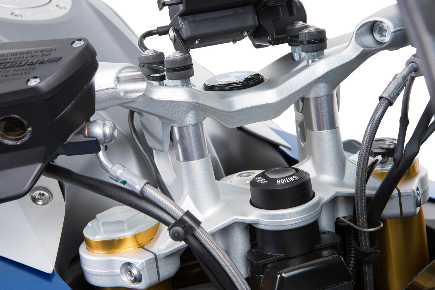 Handlebar riser for Models without BMW Navigation System