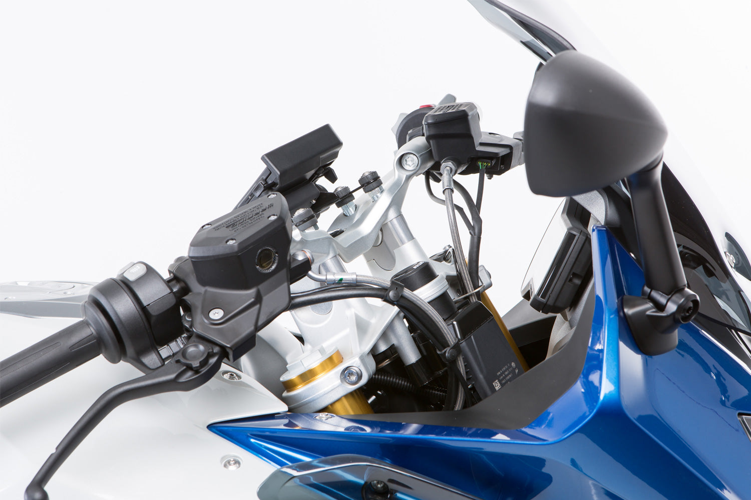 Handlebar riser for Models without BMW Navigation System