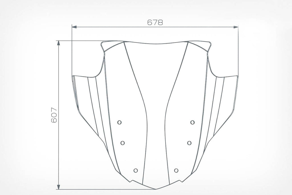 Wunderlich MARATHON AIRVENTED touring windshield K 1600