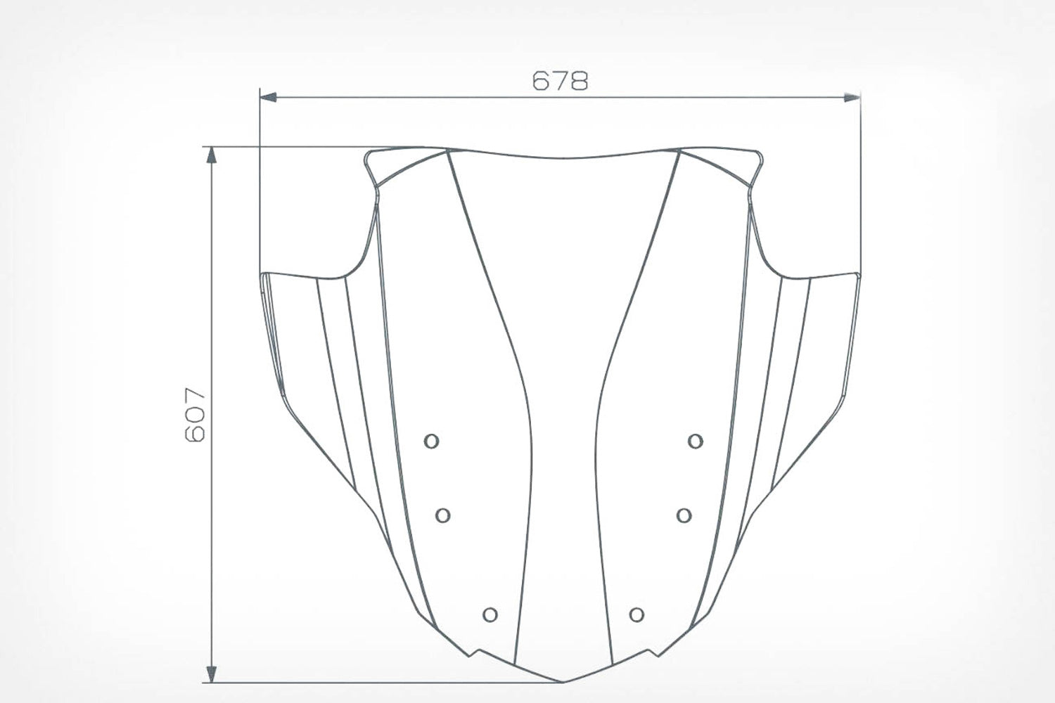 Wunderlich MARATHON AIRVENTED touring windshield K 1600