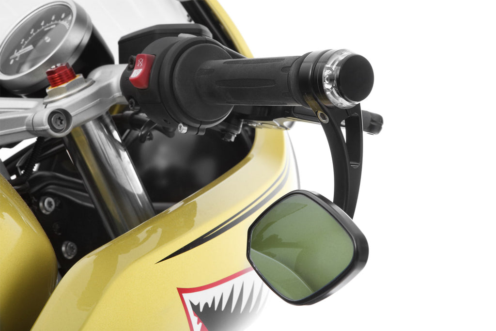 Adapter for handlebar end mirror and mo.Blaze Disk indicator