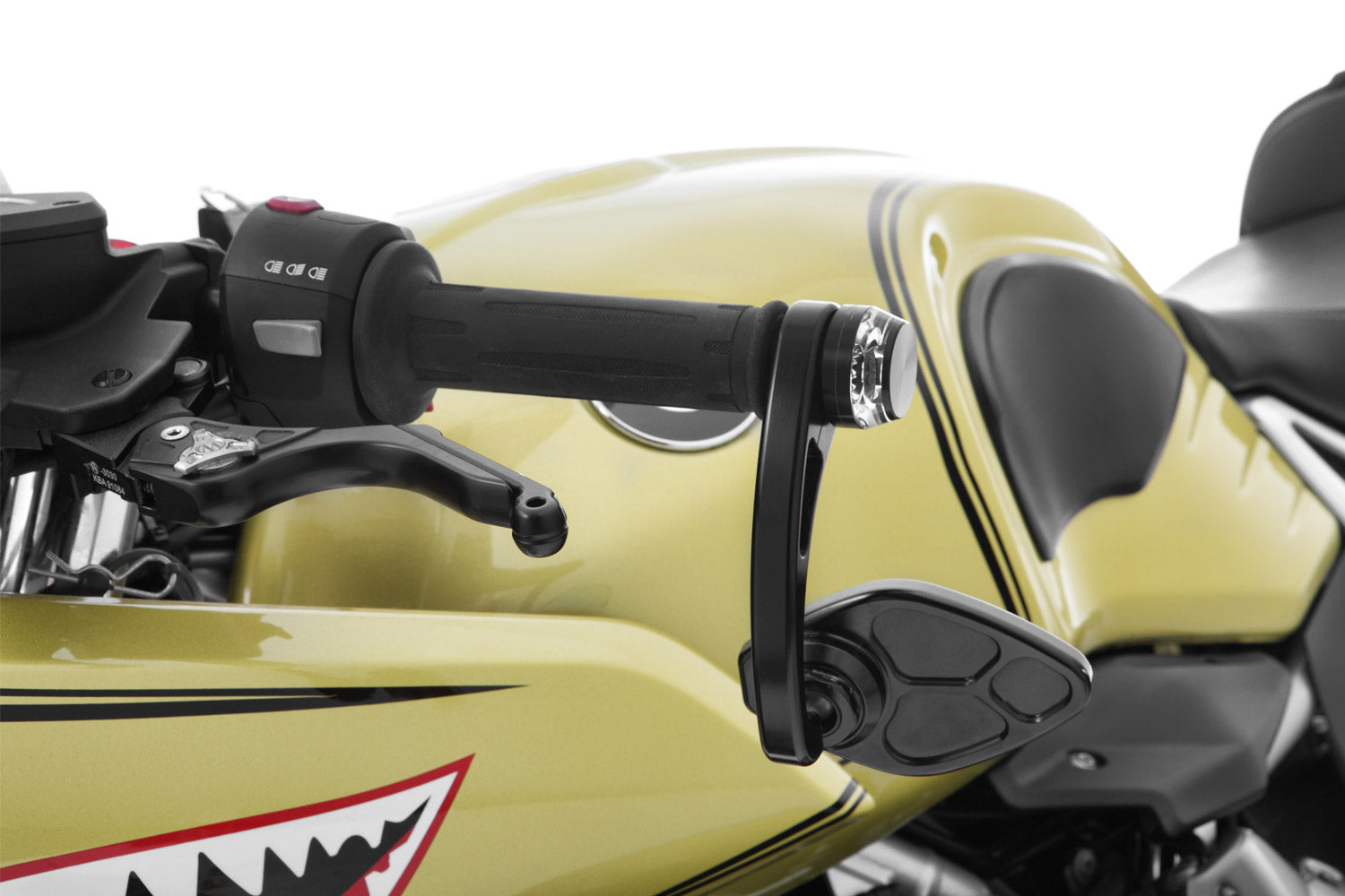 Adapter for handlebar end mirror and mo.Blaze Disk indicator