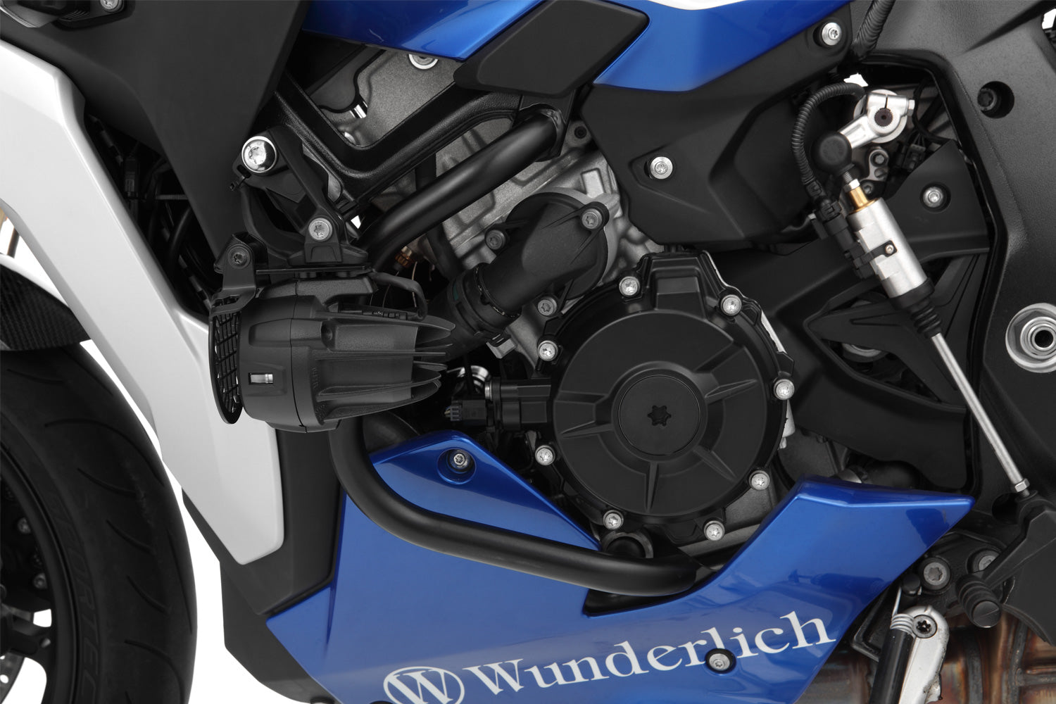 Mounting kit original auxiliary headlight with engine guard S 1000 XR