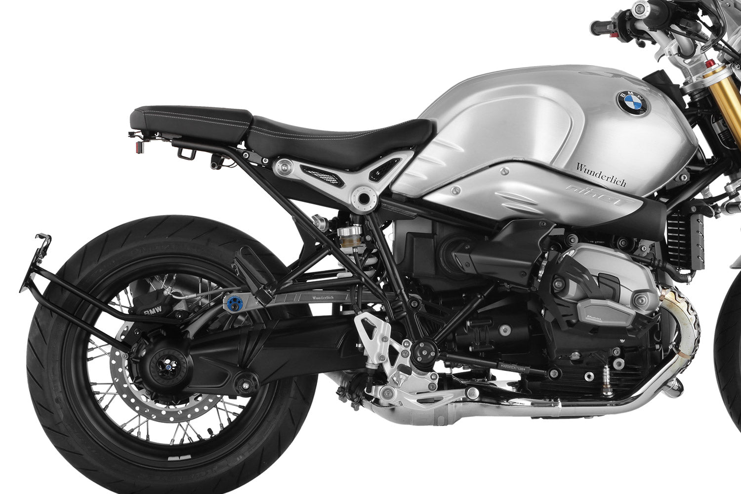 Wunderlich Swing arm number plate holder centered