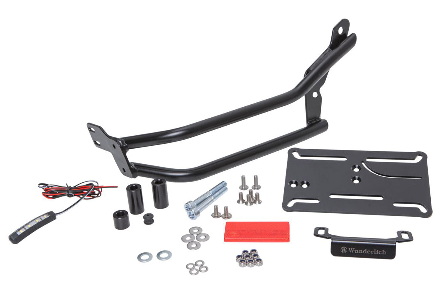 Wunderlich Swing arm number plate holder centered