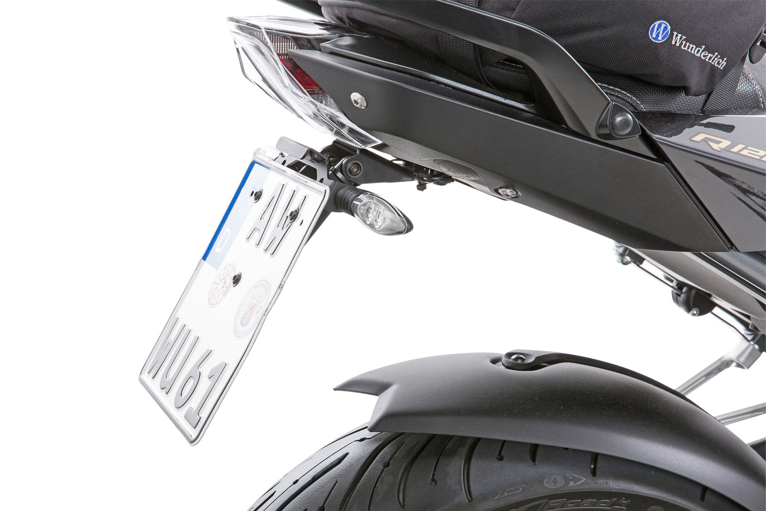 Indicator bracket for number plate holder (original indicators)